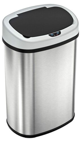 SensorCan 13 Gallon Stainless Steel Sensor Trash Can - Lot 344