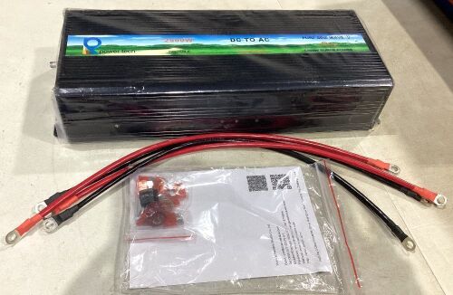 2500W Pure Sine Wave Power Inverter - DC to AC - Lot 365