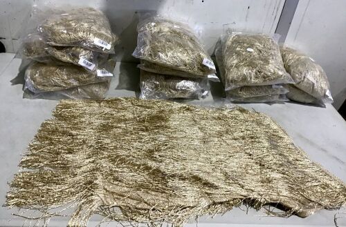 Lot of Gold Dresses - (5) Small, (5) Medium, (3) Large, (2) X-Large - Lot 371