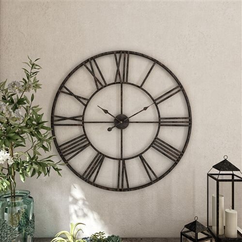 Solange Round Metal Wall Clock - 30"x30"x1.5" - Lot 435