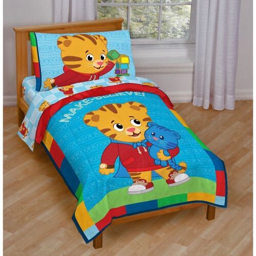 Daniel the Tiger Toddler 4-Piece Bedding Set in a Bag - Lot 459