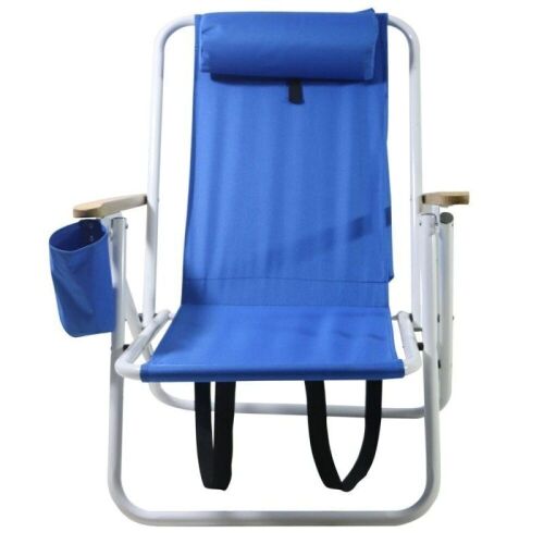 Backpack Beach Chair - Blue - Lot 494