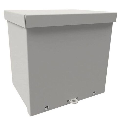 Wall-Mount Electrical Enclosure with Lift-Off Screw Cover and Knockouts - Lot 605
