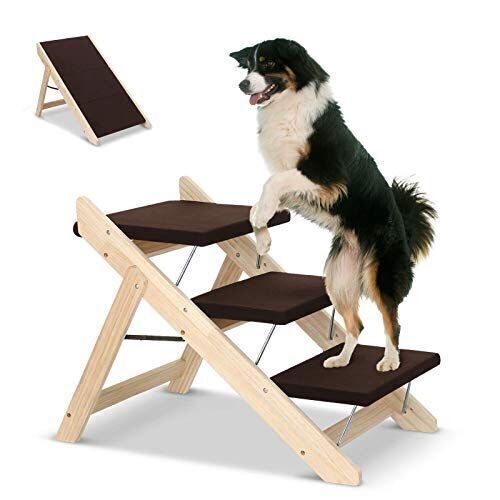 Foldable Wooden Pet Stairs - Damaged - Lot 735