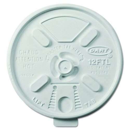 1,000-Count Dart White Lift n' Lock Plastic Lids - Lot 776