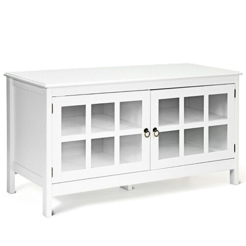50" Entertainment Center - White - Lot 1019