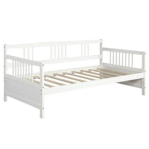Daybed with Rails - Full Size, White - Lot 1029