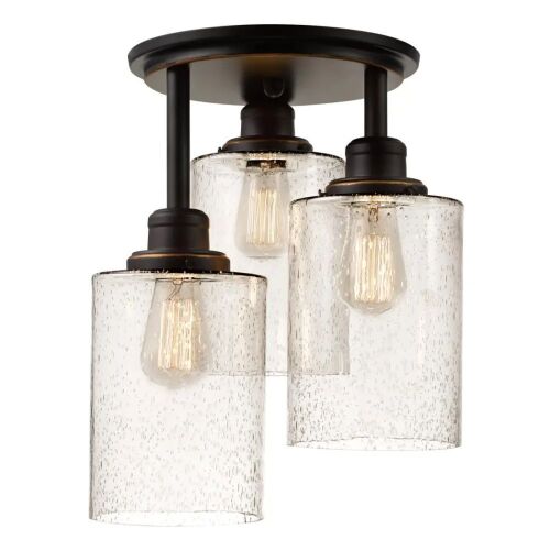 Annecy 3-Light 13" Wide Flush Mount Ceiling Fixture - Lot 1147