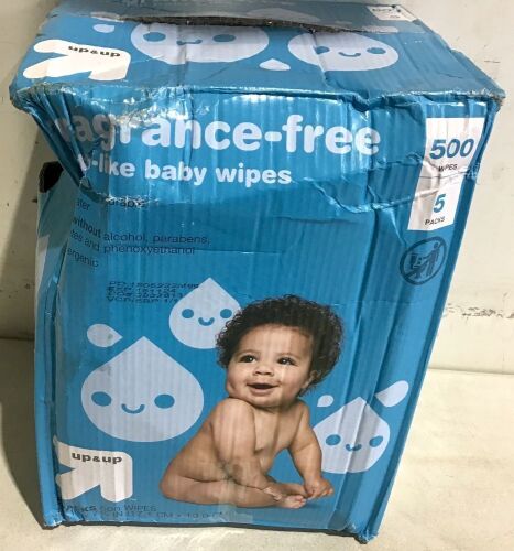 500-Count Fragrance-Free Baby Wipes - Lot 969