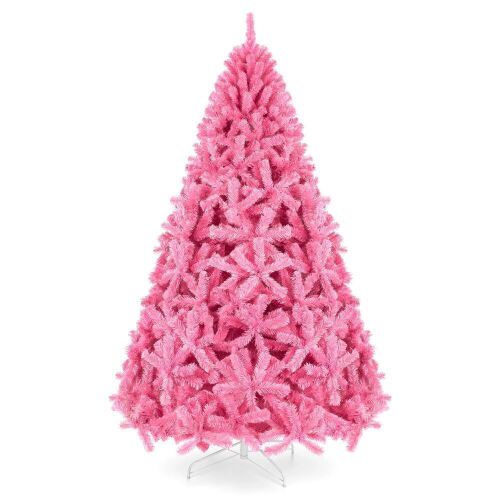 Pink Artificial Fir Christmas Tree w/ Foldable Stand - Lot 472