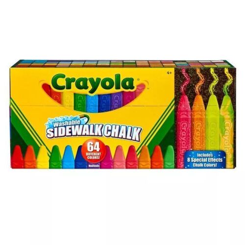 Lot of (2) Crayola 64-count Sidewalk Chalk Sets - Lot 204