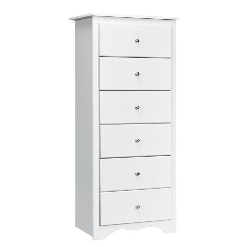 6-Tier Chest Dresser - White - Lot 375