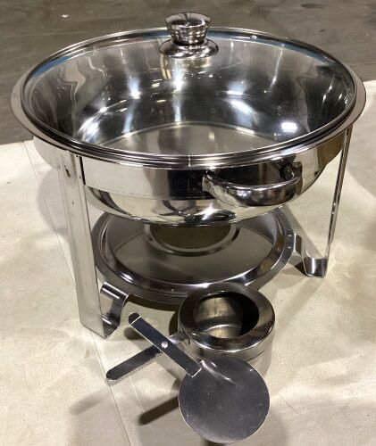 4qt Round Chafer with Glass Lid - Lot 682