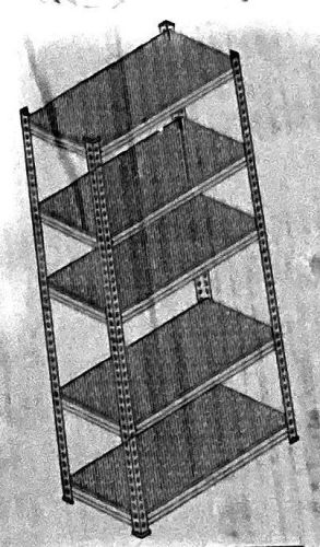 5-Tier Storage Shelf - Black - Lot 488