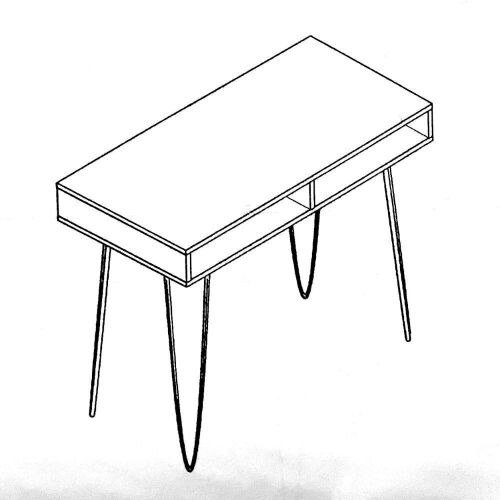 Office Desk - White - Lot 228