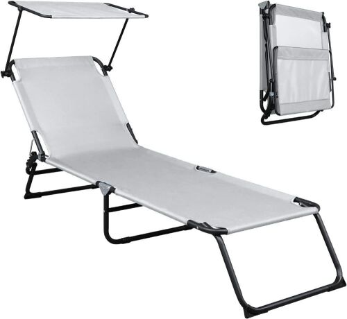 Folding Chaise Patio Chair - Lot 548