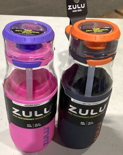 Lot of (2) Zulu High Performance Water Bottles - Lot 733