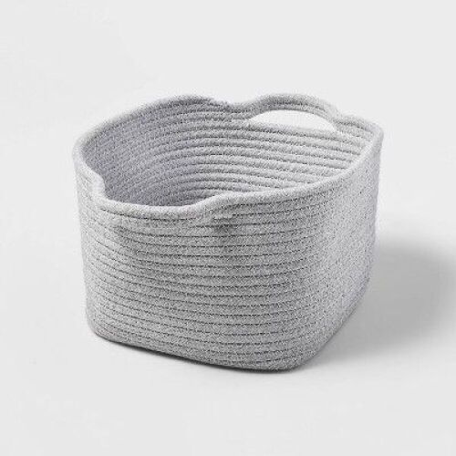 Lot of (3) Medium Bath Baskets - Gray - Lot 357