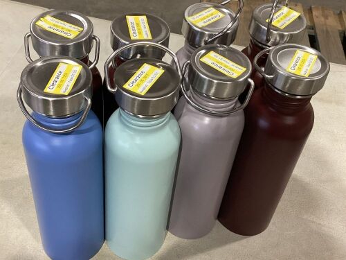 Lot of (8) 24oz Stainless Steel Water Bottles - Lot 751