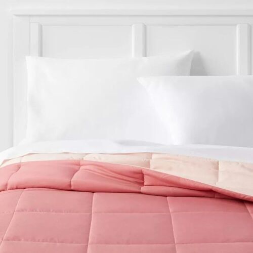 Reversible Microfiber Solid Comforter - Twin/Twin Extra Long Size - Lot 1074