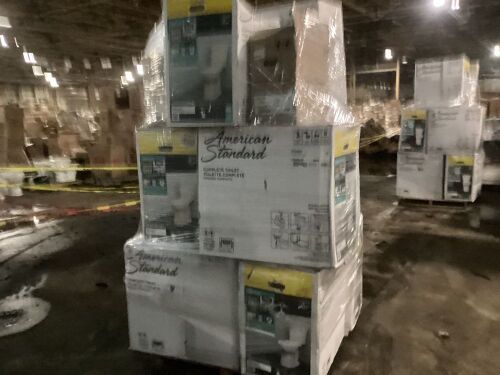 Pallet of Toilets - Items May Be Incomplete or Damaged - Lot 329
