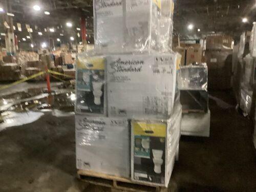 Pallet of Toilets - Items May Be Incomplete or Damaged - Lot 391