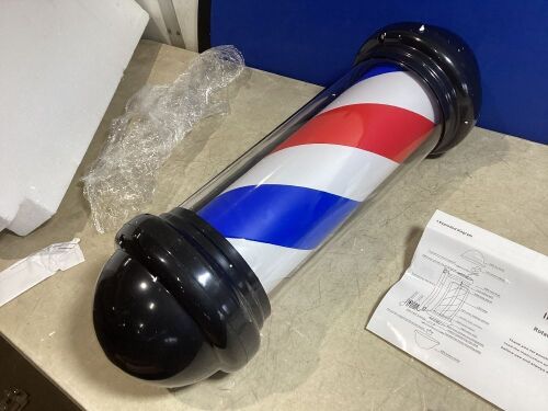 Rotating Barber Pole Light - Lot 415
