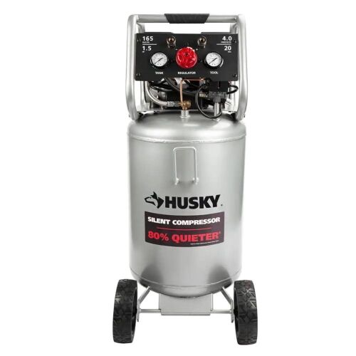 Husky 20-Gal Silent Air Compressor - Damaged, for Parts - Lot 734