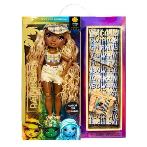Lot of (2) Rainbow High Pacific Coast Harper Dune Fashion Dolls - Lot 411