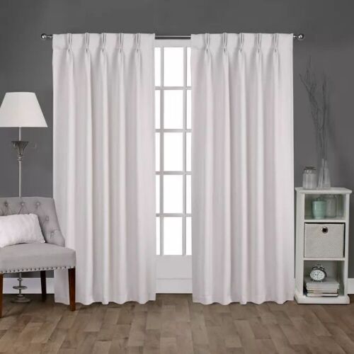 Lot of (2) 52"x96" Curtain Panel Sets - Vanilla - Lot 725