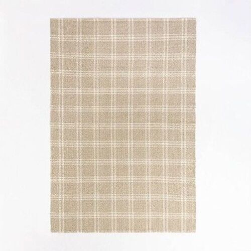 7'x10' Cottonwood Plaid Wool/Cotton Area Rug - Lot 1033