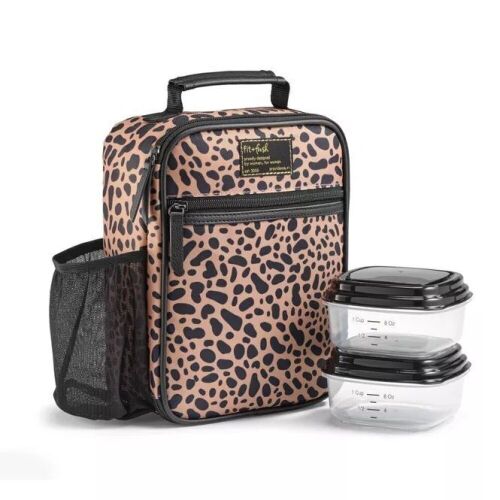 Fit & Fresh Austin Lunch Kit with Containers - Brown - Lot 1104