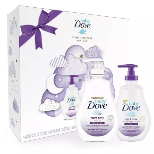 Lot of (2) Baby Dove Calming Nights 3-Piece Gift Sets - Lot 614