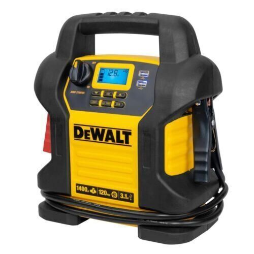 1400 Peak Amp Portable Car Jump Starter with Digital Compressor - Lot 861