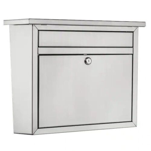 The Maya Wall-Mounted Stainless Steel Mailbox - Lot 977