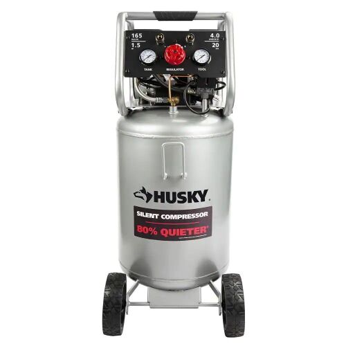 20gal Vertical Electric-Powered Silent Air Compressor - Lot 225