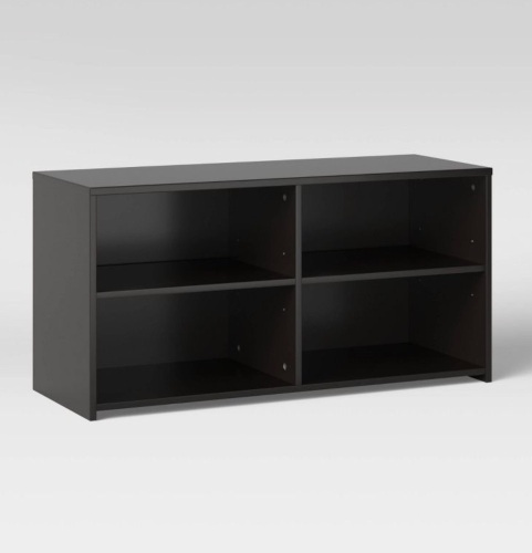 Black Storage TV Stand for TVs up to 43" - Lot 867