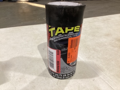 Flex Seal Waterproof Tape, 5' x 8", Rubber Backing  - Lot 1085