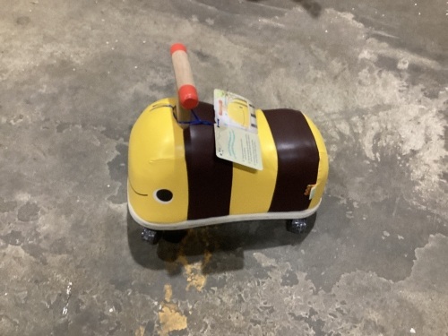 B. toys Wooden Bee Ride-On Boom Buggy - Missing 1 Wheel  - Lot 1003
