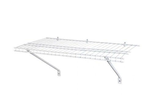Lot of (3) Closetmaid Ventilated Wire Shelf Steel Closet System Kit, 3' 12" D x 36" W x 12" H - Lot 1066