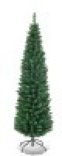 5 ft. PVC Unlit Artificial Slim Pencil Christmas Tree with Stand - Lot 172G