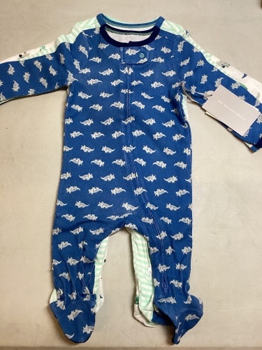 Lot of 12 Zip-Up Infant Boy Sleepers, 3-6 Months - Lot 434