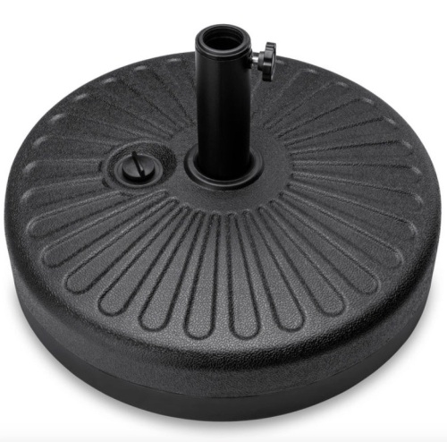 Plastic Patio Umbrella Base Pole Holder Accessory w/ Adjustable Knob - Lot 472