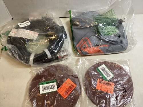 Lot of Utility Hose, Generator Cover, Sander Pads - Lot 460