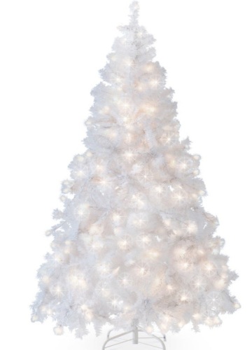 6ft Pre-Lit Hinged Artificial Pine Christmas Tree w/ 250 Lights, Stand - Lot 298