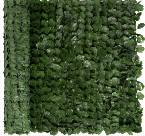 Outdoor Faux Ivy Privacy Screen Fence, 94x39in - Lot 421