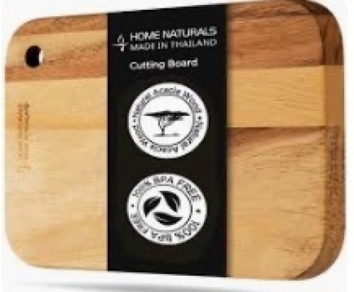 Home Naturals Natural Acacia Wood Cutting Board - Lot 456