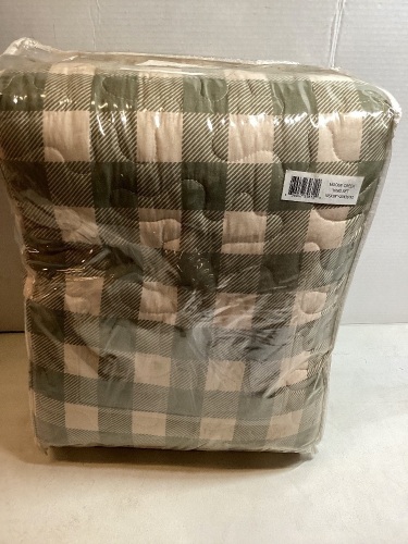 Moose Creek Checked Bedding Set, King - Lot 311