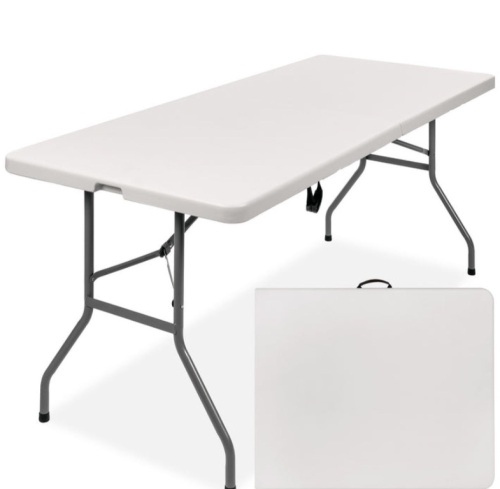 6ft Portable Folding Plastic Dining Table w/ Handle, Lock - Lot 133