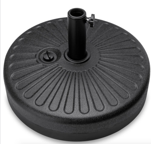 Plastic Patio Umbrella Base Pole Holder Accessory w/ Adjustable Knob - Lot 135